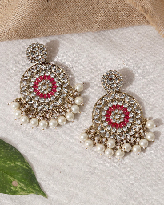 KUNDAN DROP EARRINGS