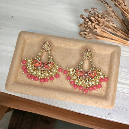 PINK PEACOCK CHANDBALIS