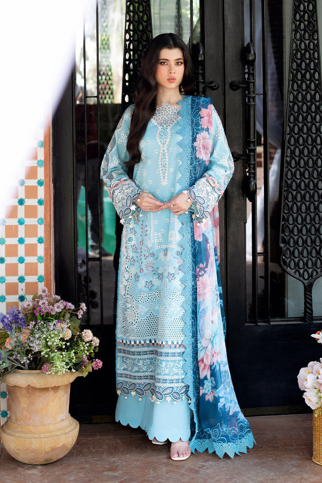 POWDER BLUE LACE