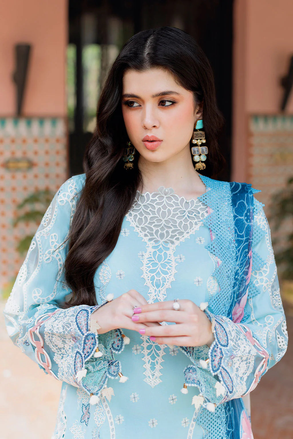 POWDER BLUE LACE