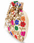 EMBROIDERED MULTI COLOURED FLOWERS POTLI BAG